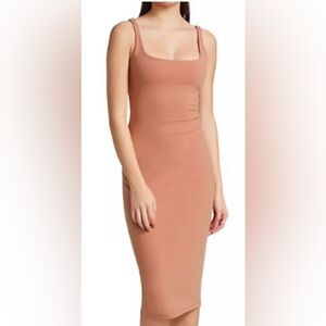 Susana Monaco Sleeveless Midi Dress - Tan